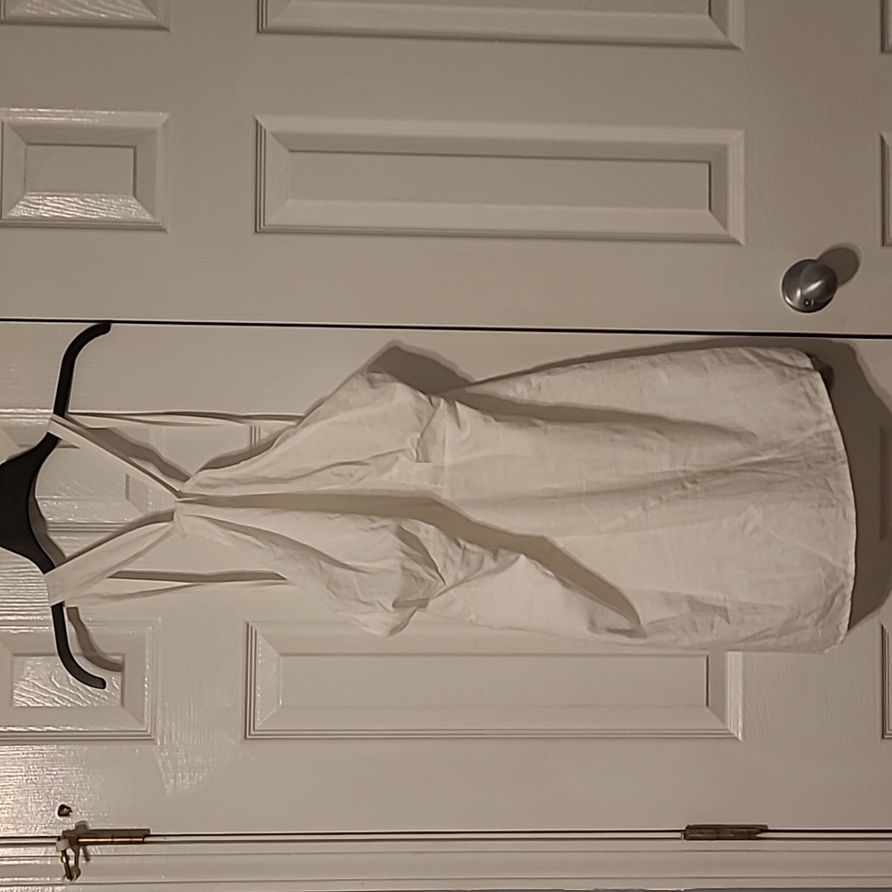 SHEIN White Halter Sheath Dress for Weddings